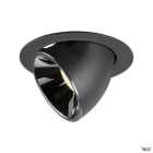 SLV - NUMINOS® GIMBLE XL, encastré downlight, intérieur, noir/chrome, LED, 37,4W, 55°
