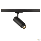 SLV - NUMINOS® ZOOM M, spot rail 3 all., intérieur, noir, LED, 20W, zoom 15°- 60°
