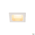 SLV - VERLUX, encastré downlight, blanc, 12W, 85x85mm, 3000K