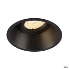 SLV - HORN-T, spot encastré intérieur, noir mat, GU10/QPAR51, 25W max