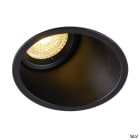SLV - HORN-A, spot encastré intérieur, noir mat, GU10/QPAR51, 50W max, IP21