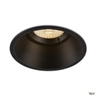 SLV - HORN-O, spot encastré intérieur, noir mat, GU10/QPAR51, 25W max, IP21