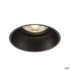 SLV - HORN-T, spot encastré intérieur, noir mat, GU10/QPAR111, 75W max