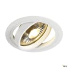 SLV - NEW TRIA 150, spot encastré, intérieur, simple, rond, blanc, GU10, 75W, IP 20