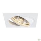 SLV - NEW TRIA 150, spot encastré, intérieur, simple, carré, blanc, GU10, 75W, IP 20