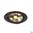 SLV - NEW TRIA 150, spot encastré, intérieur, simple, rond, noir, GU10, 75W, IP 20