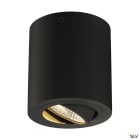 SLV - TRILEDO, plafonnier intérieur, simple, rond, noir, LED, 8,1W, 3000K