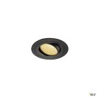 SLV - NEW TRIA 110, spot encastré, intérieur, simple, rond, noir, LED, 14W, IP20