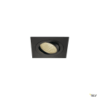 SLV - NEW TRIA 110, spot encastré intérieur, simple, carré, noir, LED, 14W, IP20