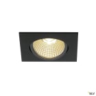 SLV - NEW TRIA 68, encastré de plafond LED, intérieur, simple, carré, noir, LED,