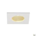 SLV - PATTA-I spot encastré, carré, blanc, 12W, 3000K, 38°, alim incluse