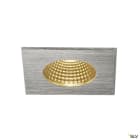 SLV - PATTA-I spot encastré carré alu brossé 12W 3000K, 38°, alim incluse