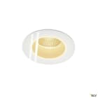 SLV - PATTA-F, spot encastré, rond, blanc, 12W, 3000K, 38°, alim incluse