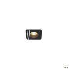 SLV - PATTA-F, spot encastré, carré, noir, 12W, 3000K, 38°, alim incluse