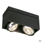 SLV - KARDAMOD,QPAR111 plafonnier, rectangulaire, noir, GU10, max. 2x75W