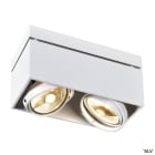 SLV - KARDAMOD, QPAR111 plafonnier, rectangulaire, blanc, GU10, max. 2x75W