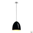 SLV - PARA CONE 30, suspension intérieure, Ø 30 cm, noir/or, E27, 60W max