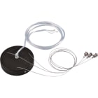 SLV - MEDO 30, kit de suspension à 3 fils pour plafonnier, intérieur, noir, IP 20