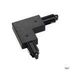 SLV - Connecteur d'angle pour rail 1 allumage 16A max, noir, terre extérieure
