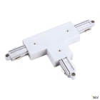SLV - Connecteur en T pour rail 1 allumage 16A max, blanc, terre droite
