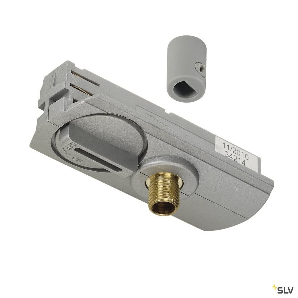 SLV - Adaptateur rail 1 allumage pour suspensions, intérieur, gris
