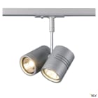SLV - BIMA, spot, gris, 2x GU10, max. 2x50W, adaptateur 1 allumage inclus