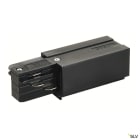 SLV - EUTRAC®, alimentation droite, intérieur, pour rail 3 allumages en saillie, noir