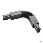 SLV - EUTRAC®, connecteur flex, intérieur, pour rail 3 allumages en saillie, noir