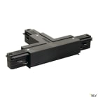 SLV - EUTRAC®, connecteur en T, terre droite, pour rail 3 allumages en saillie, noir