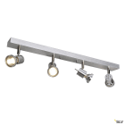 SLV - ASTO, applique et plafonnier, quad, alu brossé, 4x GU10 max. 75W