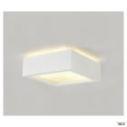 SLV - PLASTRA 104, plafonnier intérieur, blanc, E27, 2x 25W max, plâtre