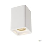 SLV - PLASTRA, plafonnier intérieur, blanc, GU10/QPAR51, 35W max, plâtre