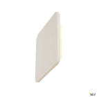 SLV - PLASTRA, applique intérieure, carré, blanc, LED, 11W, 3000K, plâtre