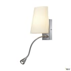 SLV - COUPA FLEX, applique, chrome, verre satiné, 1xG9 max. 40W, 3W LED