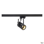 SLV - EURO SPOT 10 TRACK, GU10, noir, max. 25W, adaptateur 3 allumages inclus