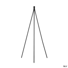 SLV - FENDA, lampadaire intérieur, trépied, noir, E27, 40W max, sans abat-jour