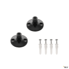 SLV - TENSEO, support mural 3 cm, intérieur, pour câble tendu T.B.T, noir, 2 pièces