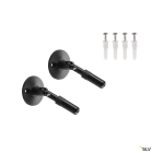 SLV - TENSEO, support mural 10 cm, intérieur, pour câble tendu T.B.T, noir, 2 pièces