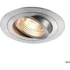 SLV - PIREQ, spot encastré intérieur, rond, alu brossé, GU10/QPAR51, 50W max