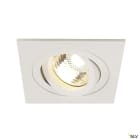 SLV - PIREQ, spot encastré intérieur, carré, blanc mat, GU10/QPAR51, 50W max