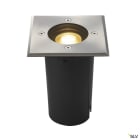 SLV - SOLASTO (EARTHLUX), carré, encastré de sol ext., QPAR51, Inox 304, GU10 6W IP67
