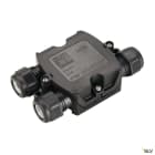 SLV - Boîte de connexion en T, extérieur, noir, IP68