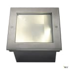 SLV - DASAR 255, carré, encastré, asymétrique, inox 316, 34W,3000K