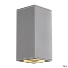 SLV - BIG THEO UP/DOWN, applique, carrée, gris, QPAR111, max. 2x75W