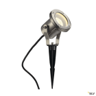 SLV - NAUTILUS 10, projecteur extérieur, spot piquet, inox 316, GU10, 25W max., IP55