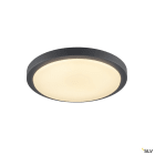 SLV - AINOS, rond, anthracite, 22W, LED 3000K, avec détecteur