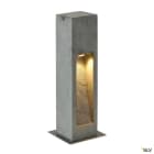 SLV - ARROCK STONE 50, borne extérieure, gris, LED, 9W, 3000K, IP55, basalte, inox 304
