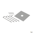 SLV - Accessoires de fixation pour béton, extérieur, gris argent