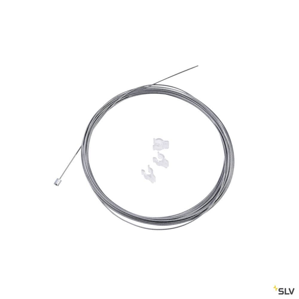 SLV - Filin de suspension, intérieur, 5 m, argent