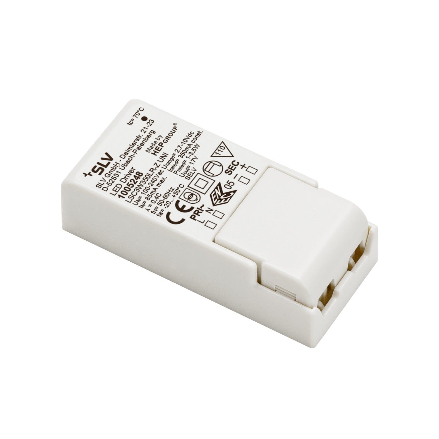 SLV - Alimentation LED, intérieur, 350mA, 3W